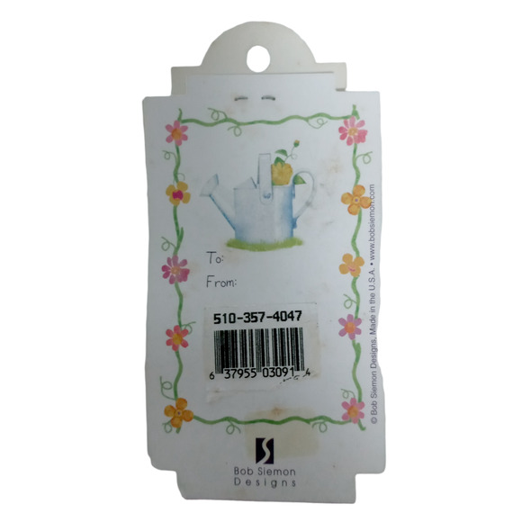 Inspirational Garden Hat Lapel Pin Pewter Tone Scripture Isaiah 61:11 π©βπΎπ±π - Picture 7 of 14